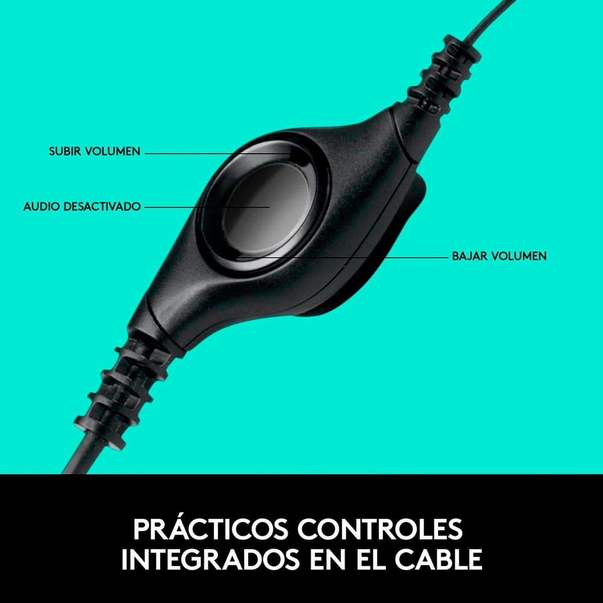 AUDÍFONOS LOGITECH h390 NEGRO