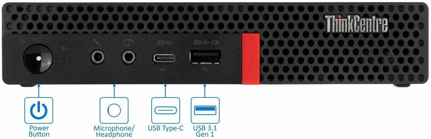 Mini CPU Lenovo ThinkCentre M920Q - Intel Core i5 8th Gen - 8GB RAM / 256GB Almacenamiento