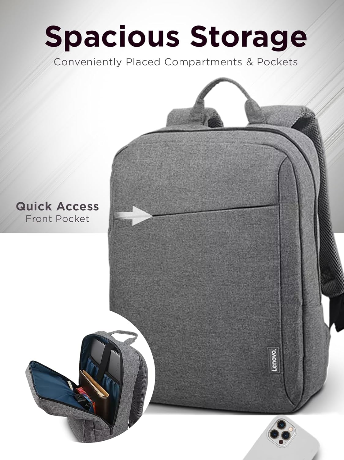 BACKPACK LENOVO B210 Color Gris