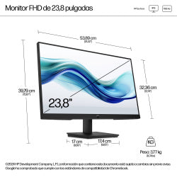 Monitor DELL 23.8 pulgadas P24 G4