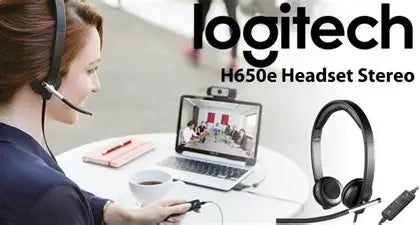 Audífonos Logitech Stereo H650 E NUEVO- Caja Abierta